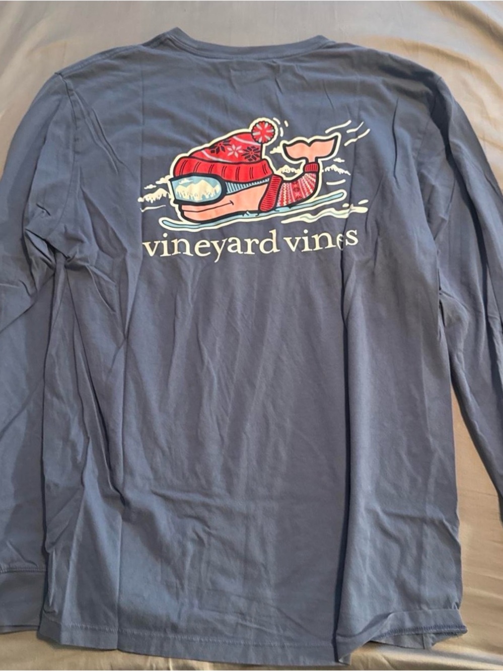 Vineyard Vines Men's Navy Short-Sleeve Pocket Tee with Logo - Picture 3 of 4